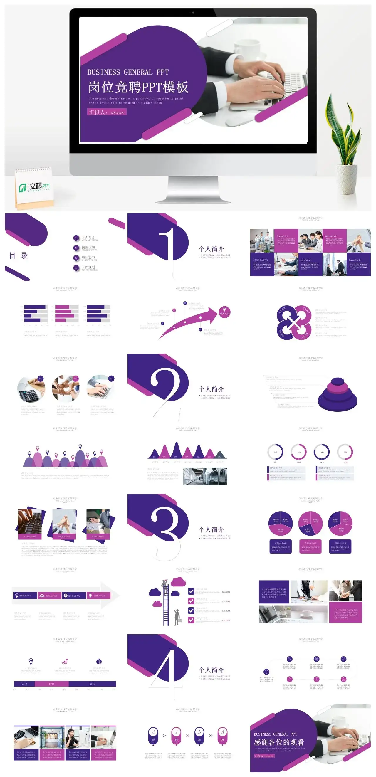 岗位竞聘PPT模板