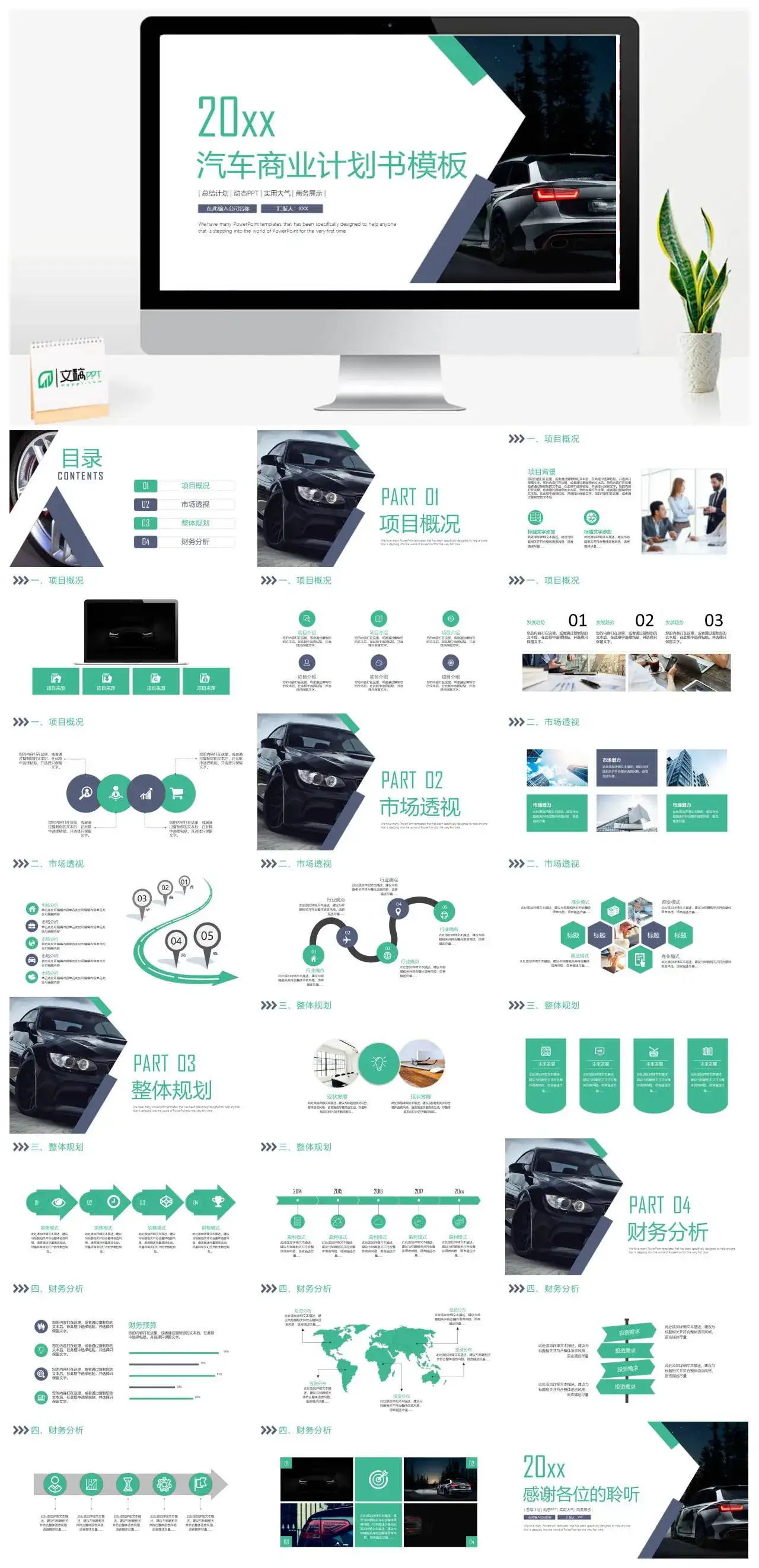 2022汽车商业计划书模板