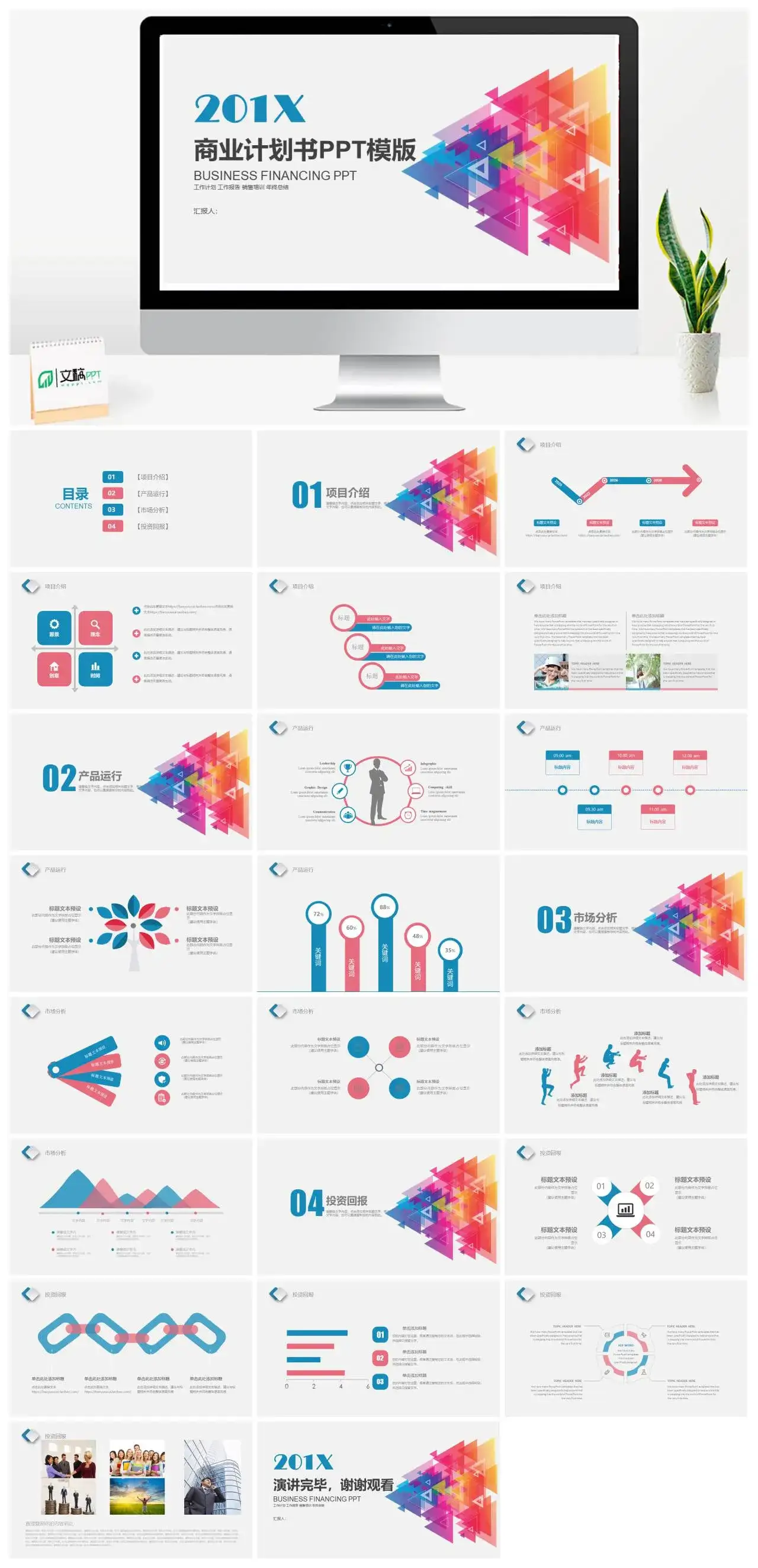 简约工作计划工作报告销售培训年终总结商业计划书PPT模版