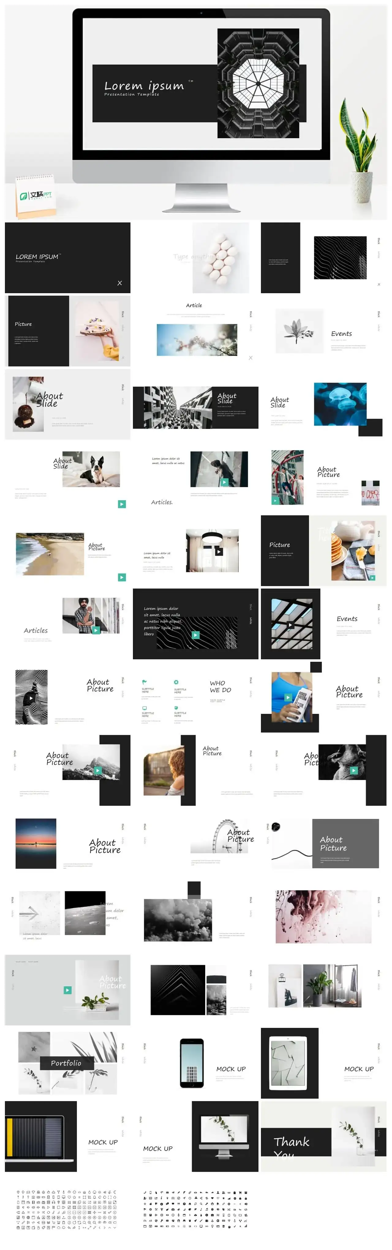 大气极简下载ppt模板