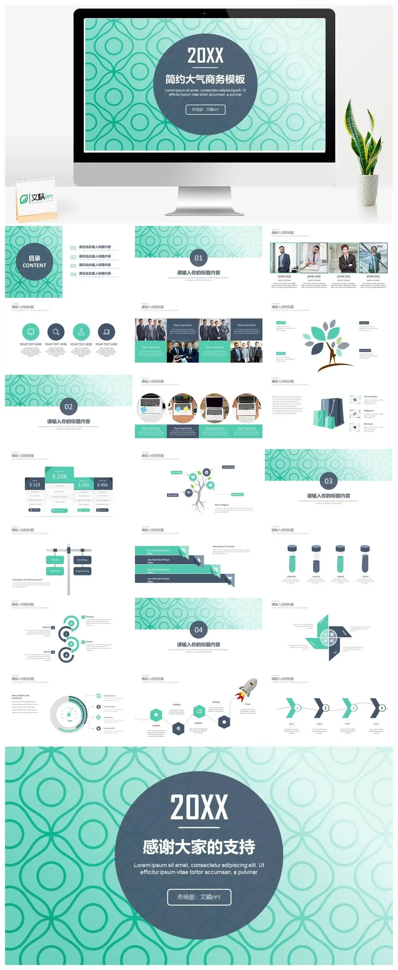 202X简约大气通用商务模板