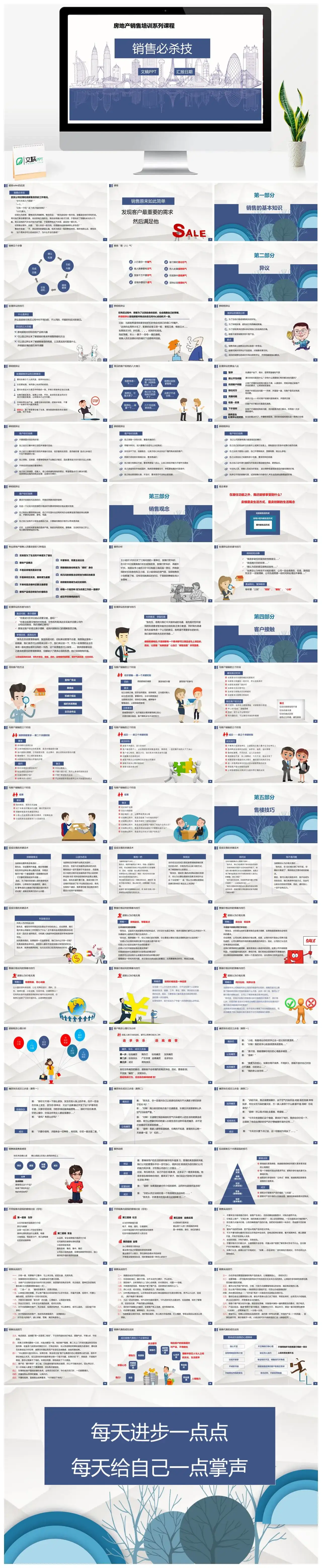 销售技巧系列培训课程PPT模板