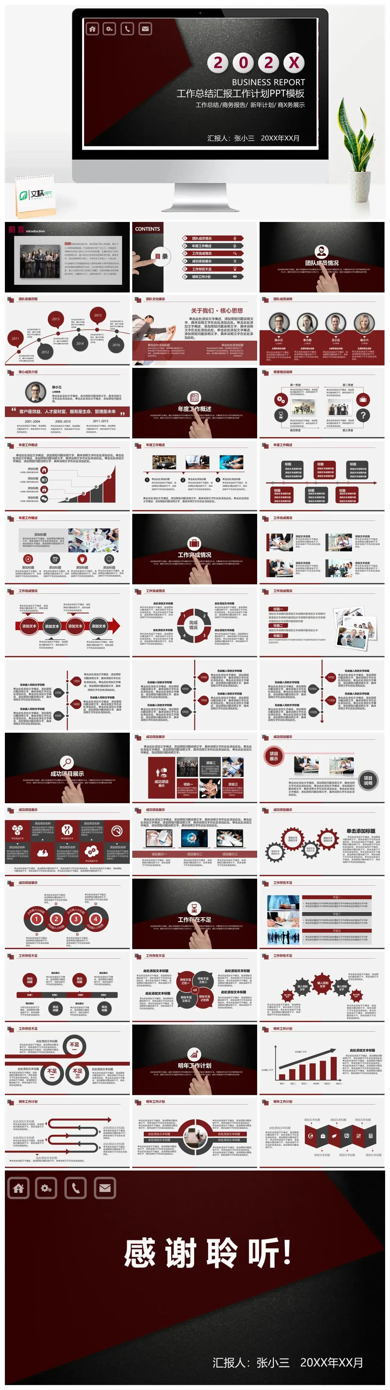 精品高端商务汇报PPT模板