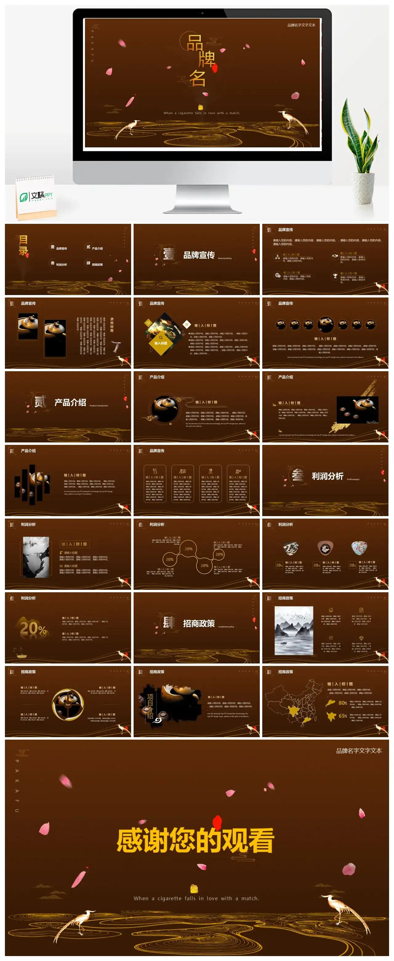 产品介绍品牌招商PPT模板