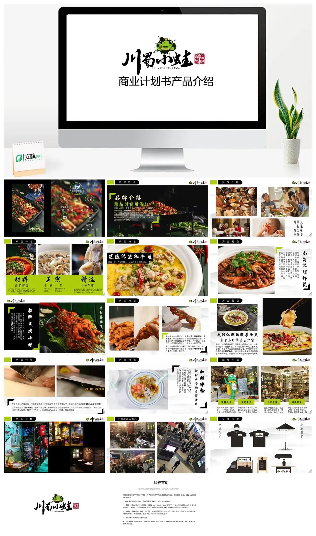 商业计划书产品介绍产品特色PPT模板