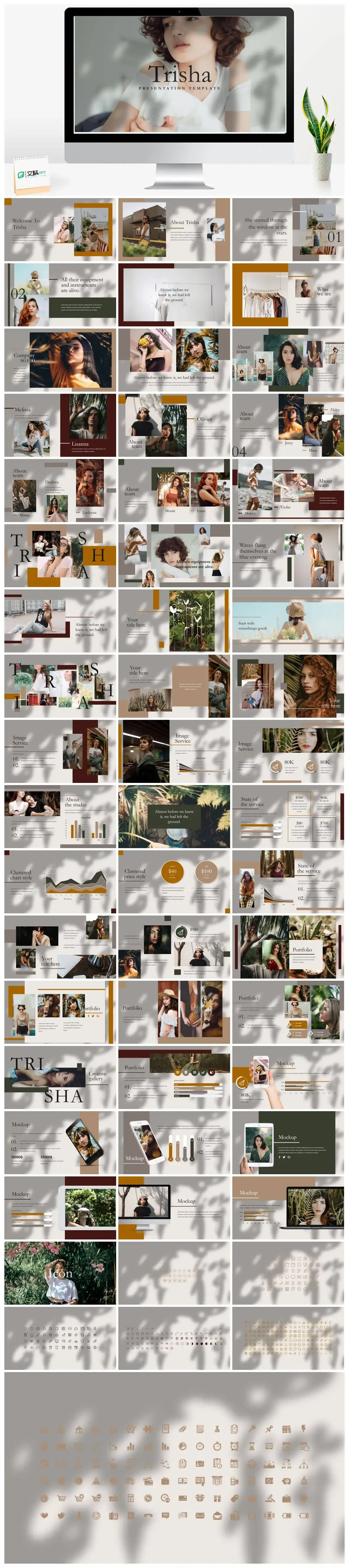 莫兰迪风尚PPT免费下载