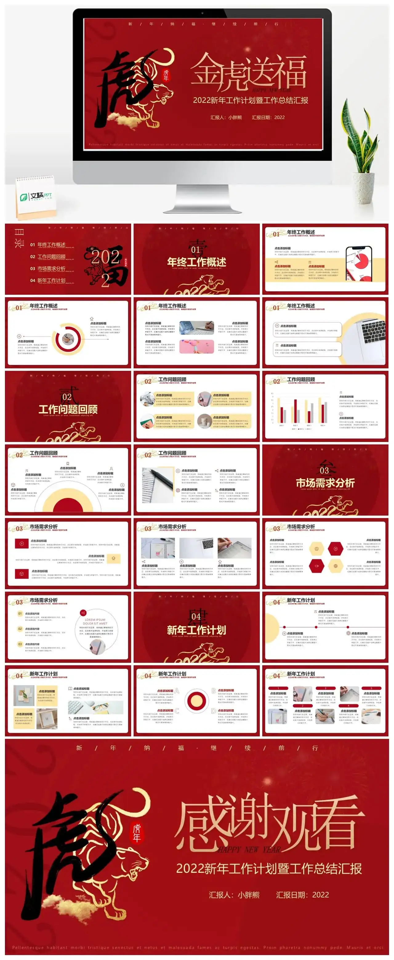 2022新年工作计划暨工作总结汇报