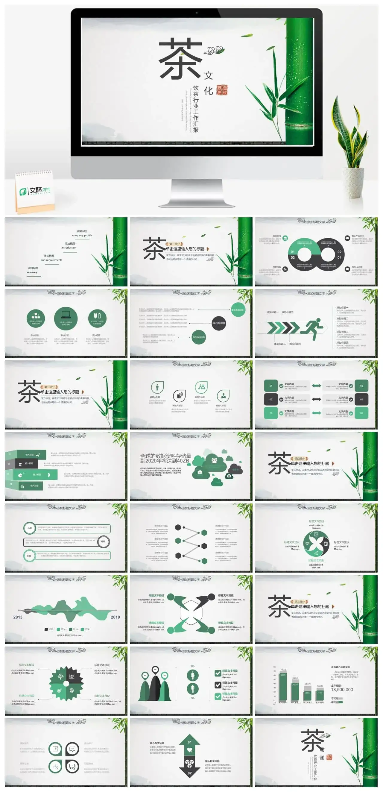 饮茶行业工作汇报ppt