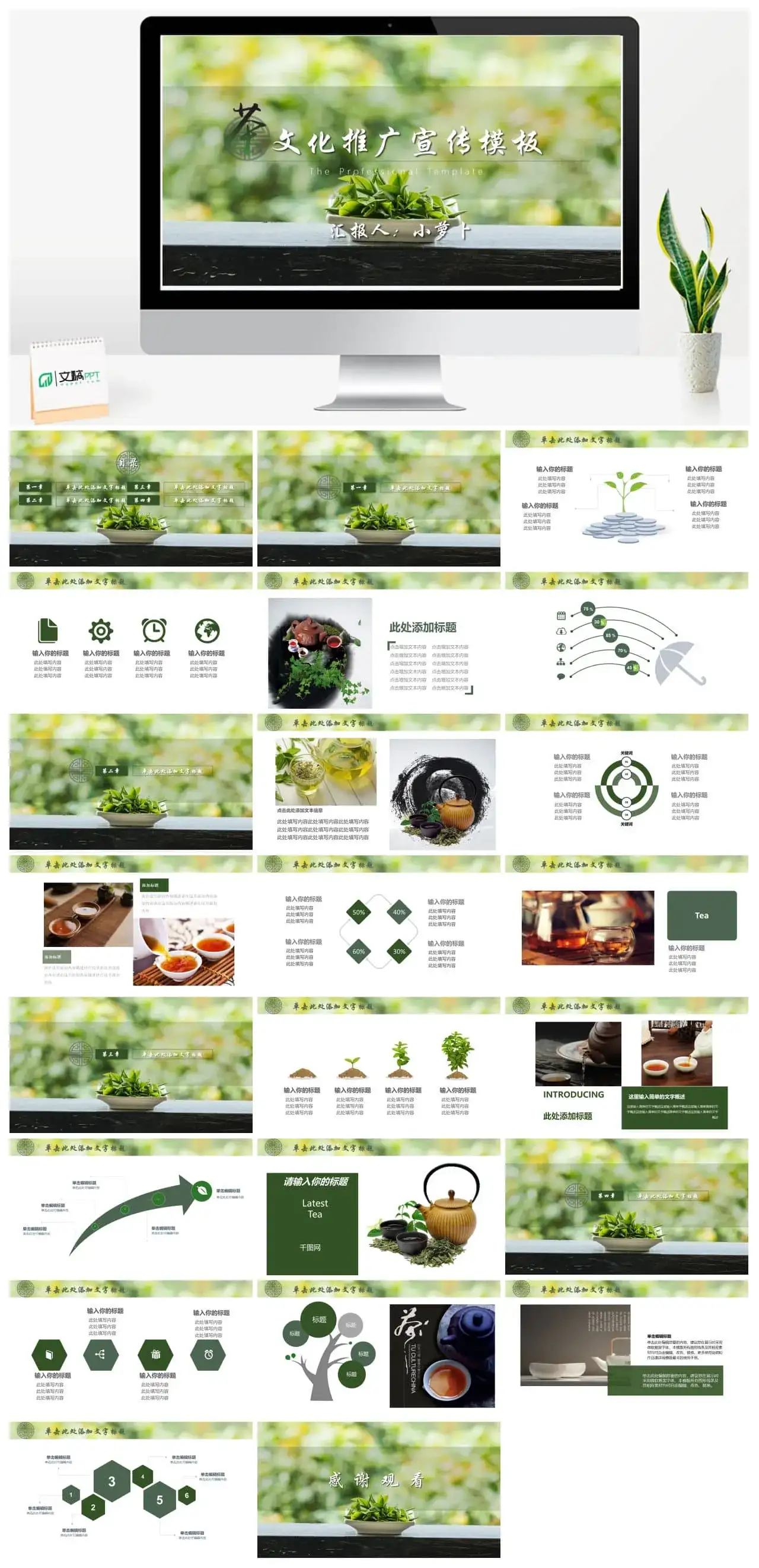 茶文化推广宣传模板