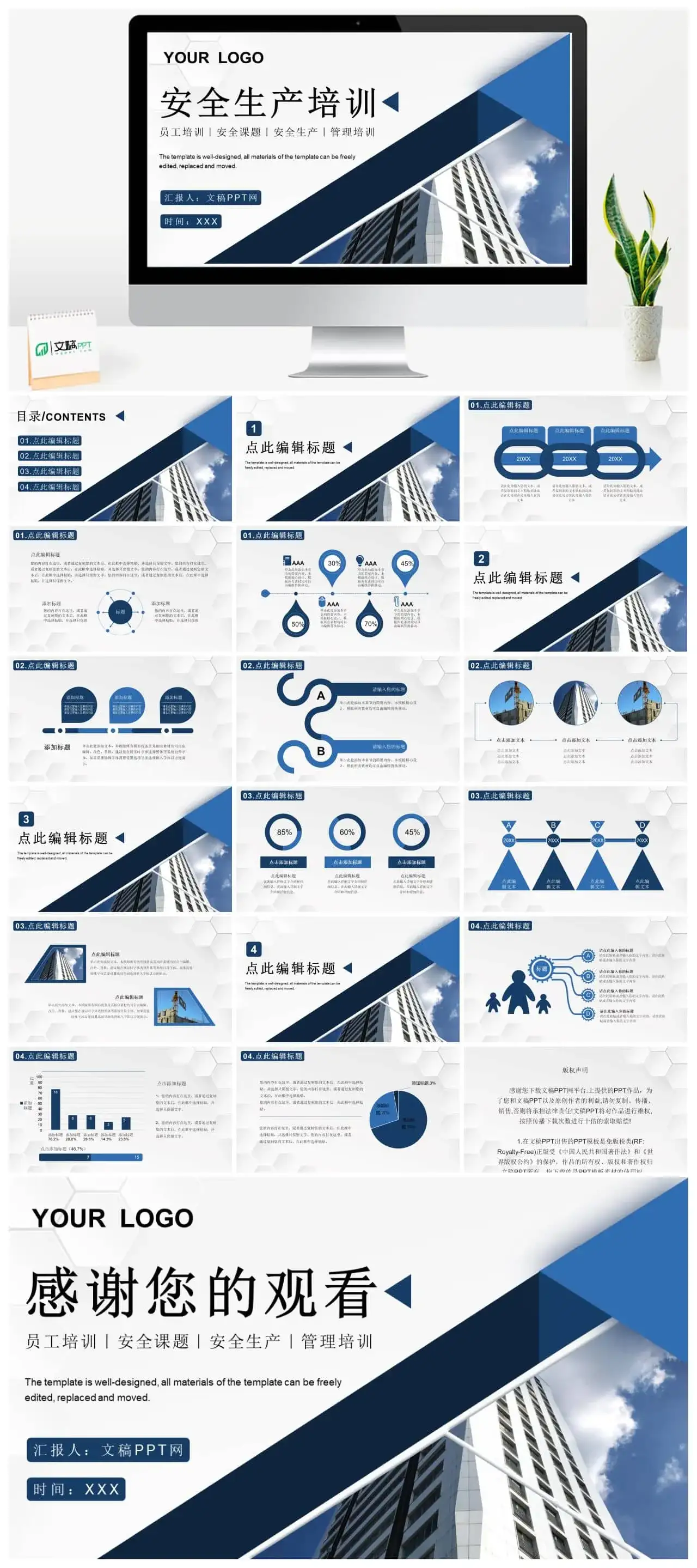 单位员工安全生产管理工作标准安全生产的重要性心得体会课题培训PPT模板