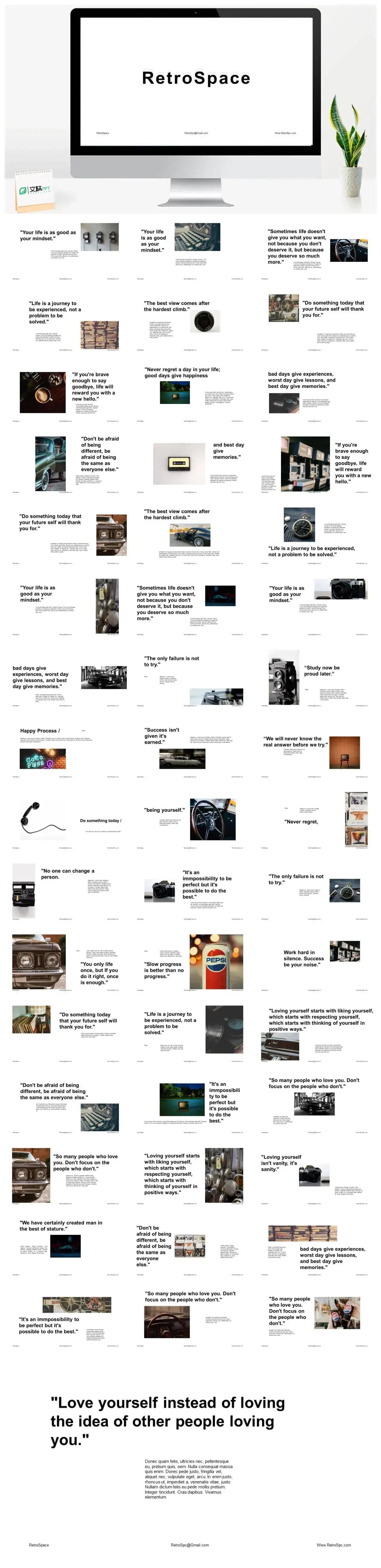 黑白复古公司介绍PPT模板