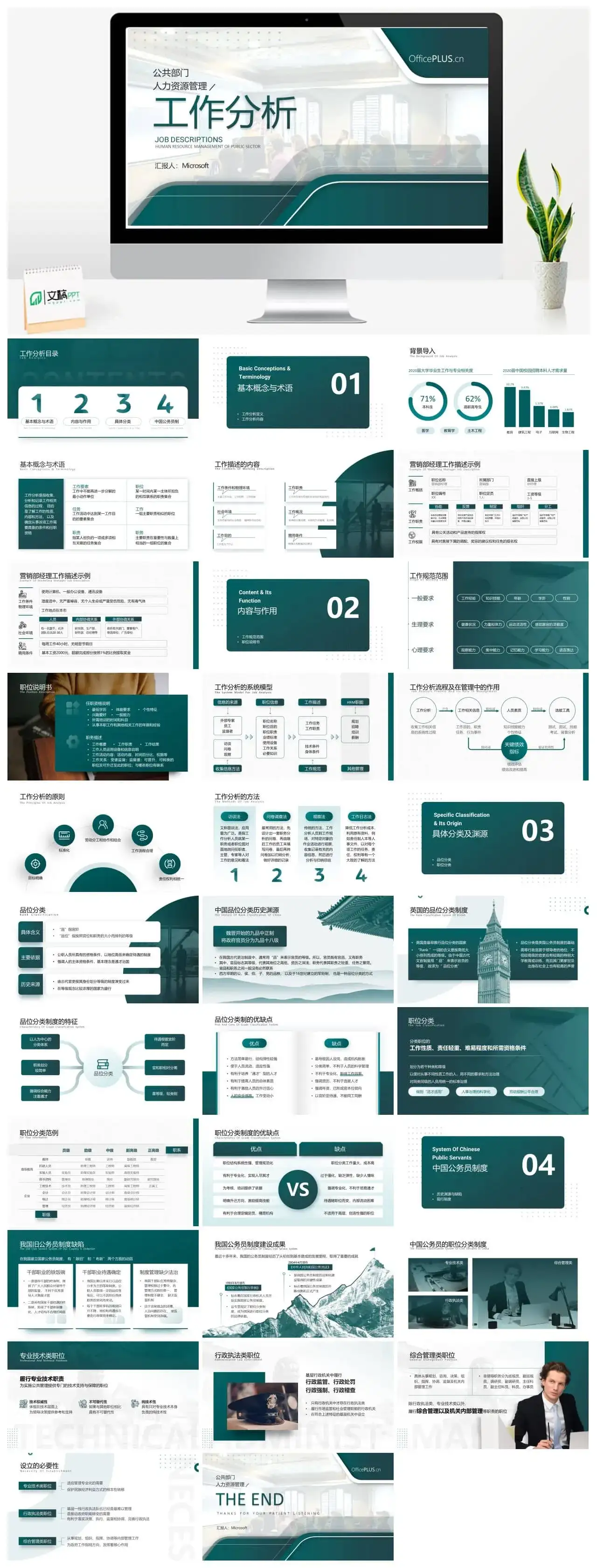 墨绿沉稳学术风课件ppt模板