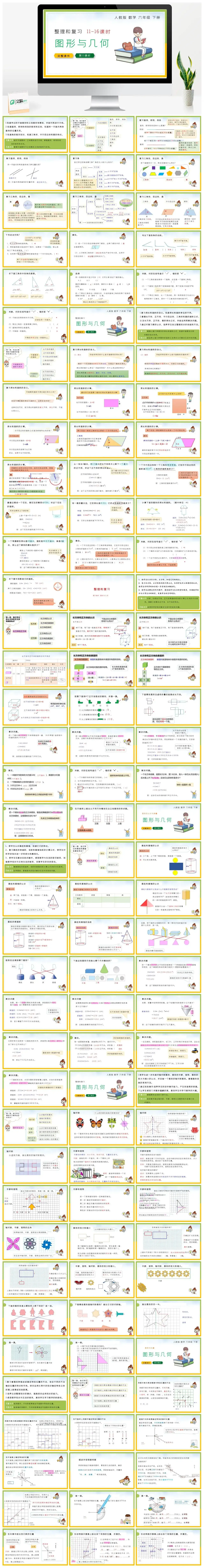 人教版六年级数学下册人教版数学六年级下册PPT课件整理和复习图形与几何