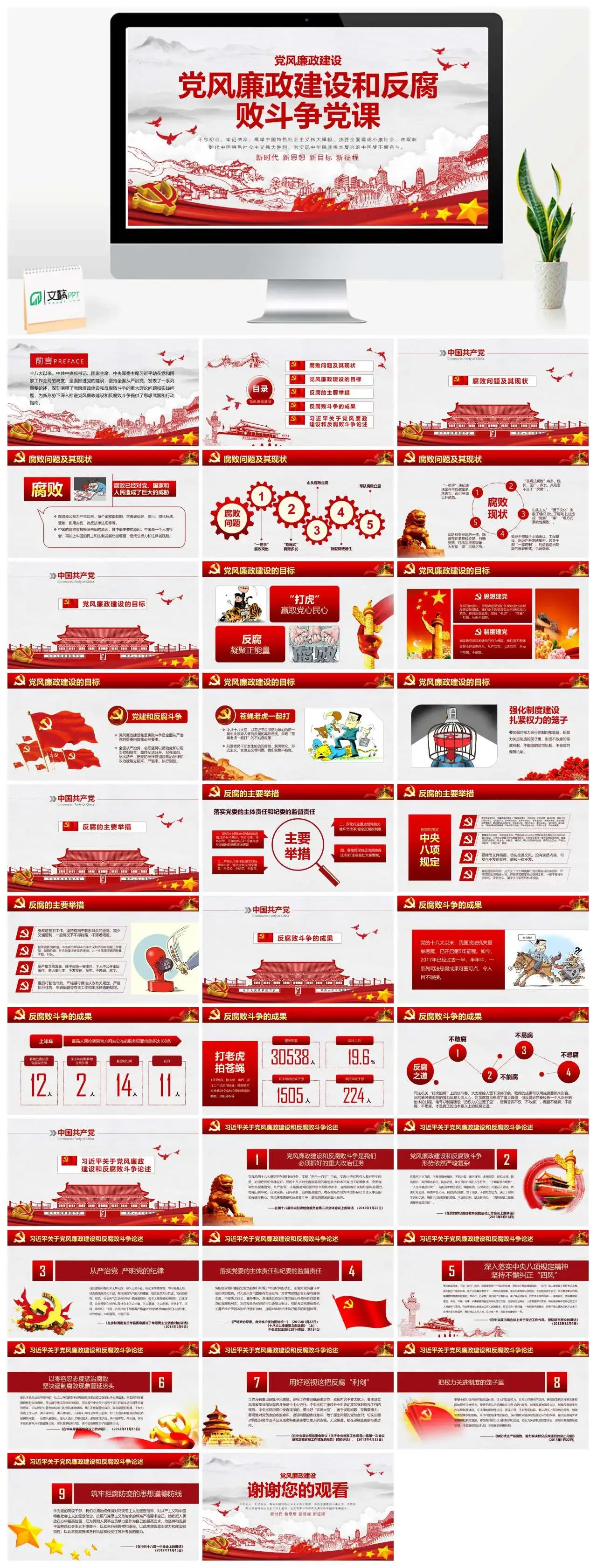 党风廉政建设和反腐败斗争党课PPT