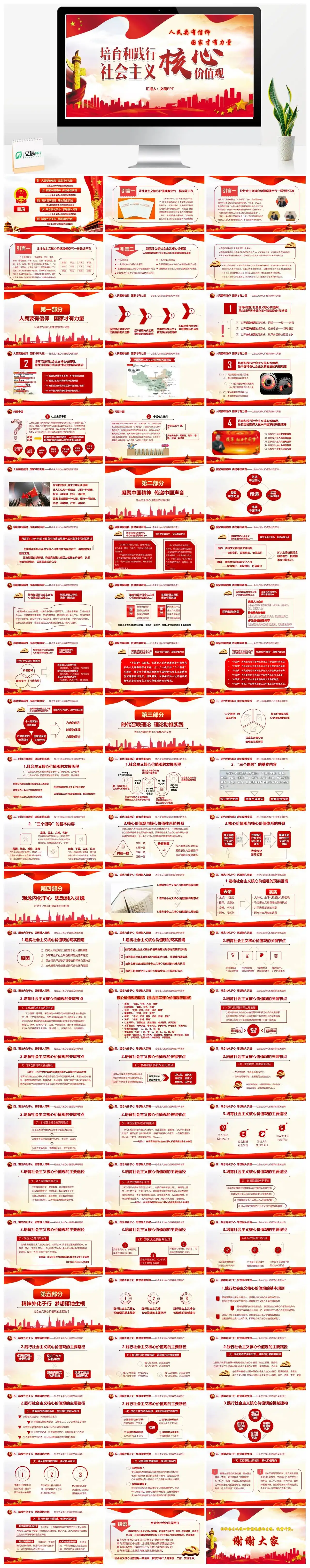 培育和践行社会主义核心价值观党课PPT