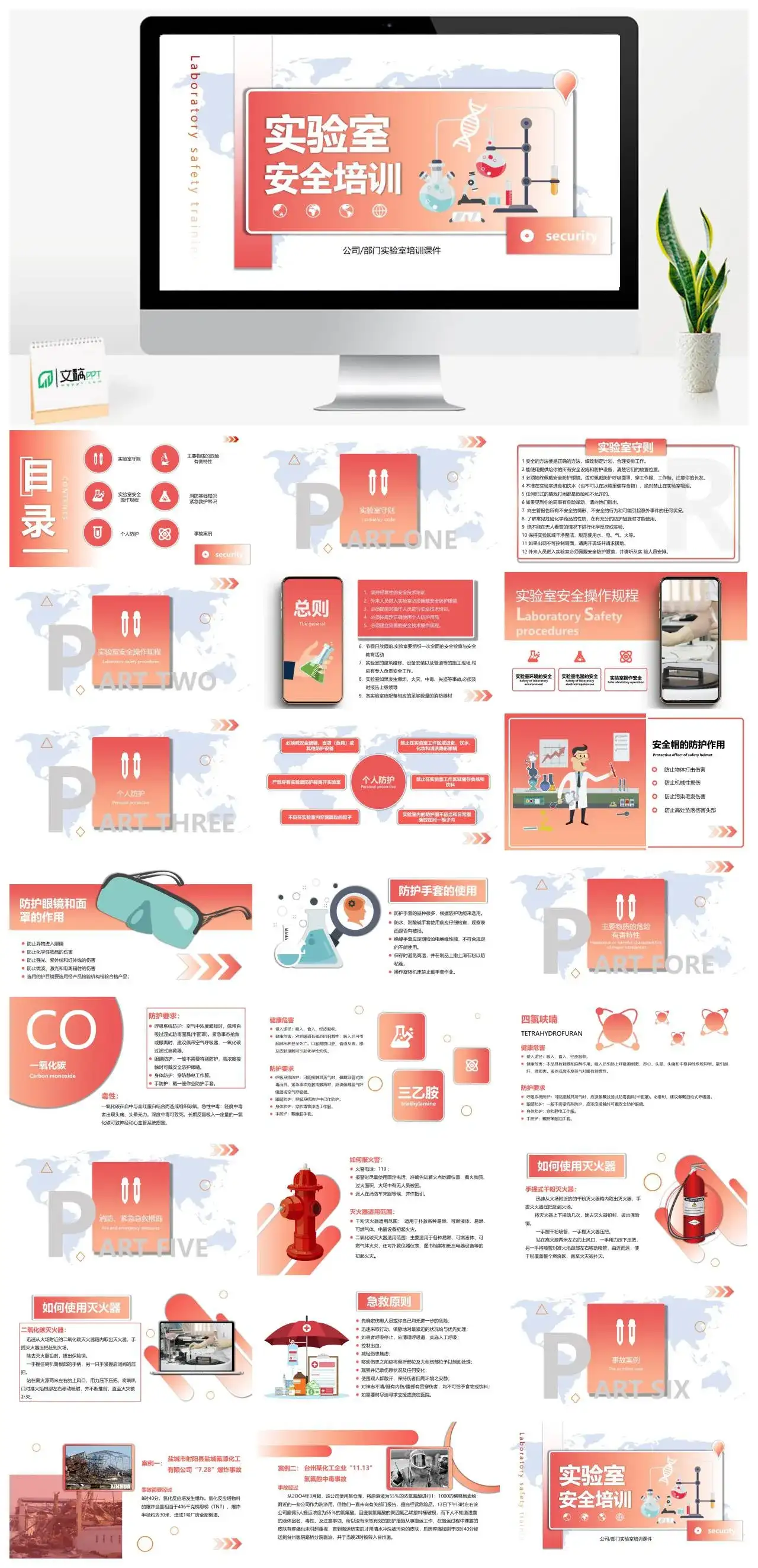 实验室安全培训PPT模板