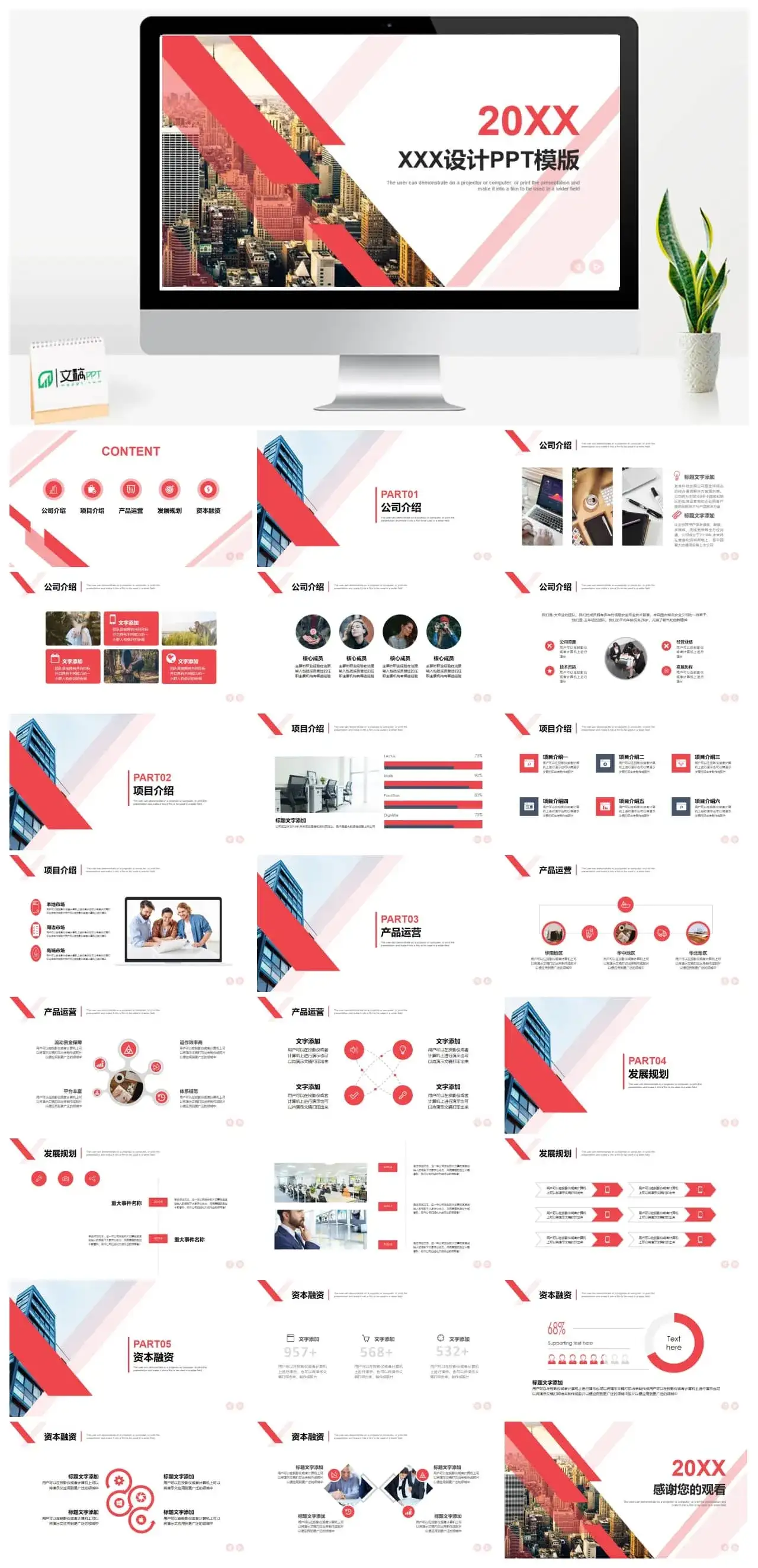 欧美商务风高端企业商务融资计划书路演PPT模板