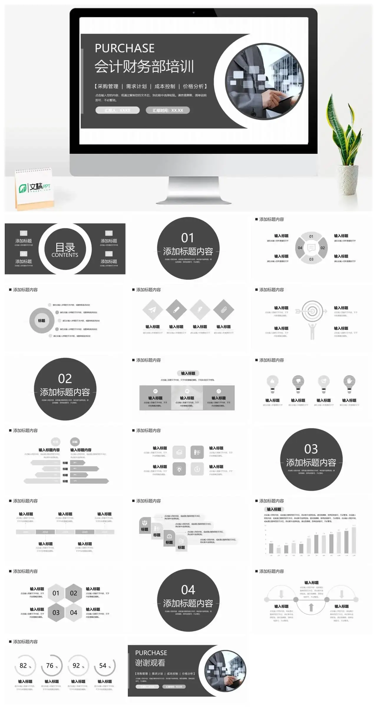财务会计部门员工培训ppt模板