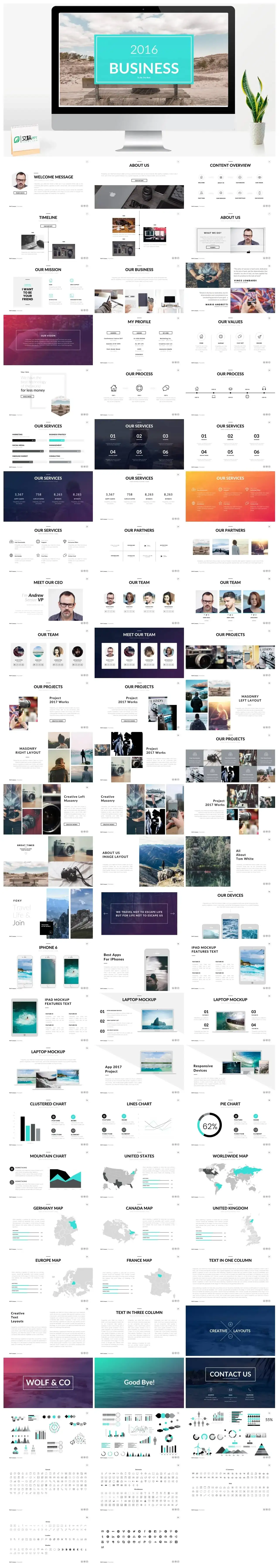 经典款企业商务策划PPT模板
