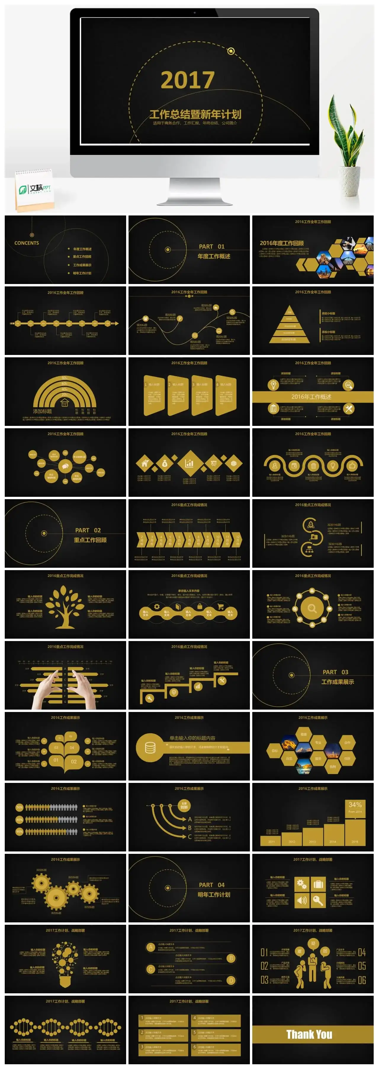 商务工作总结年终总结PPT模板 商务工作总结年终总结PPT模板