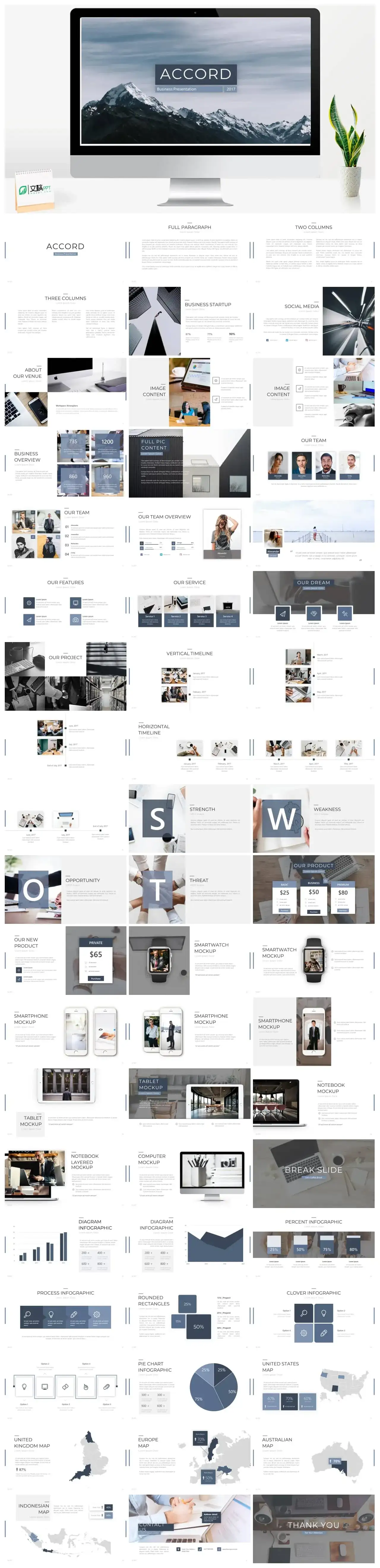 灰色商务ppt模板