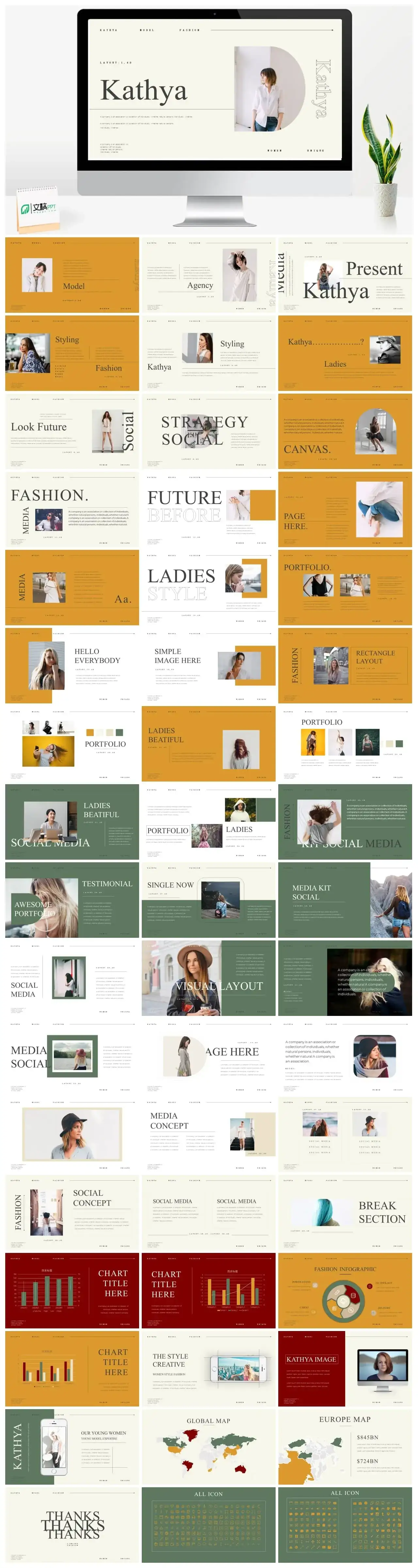 浅色工作商务PPT模版