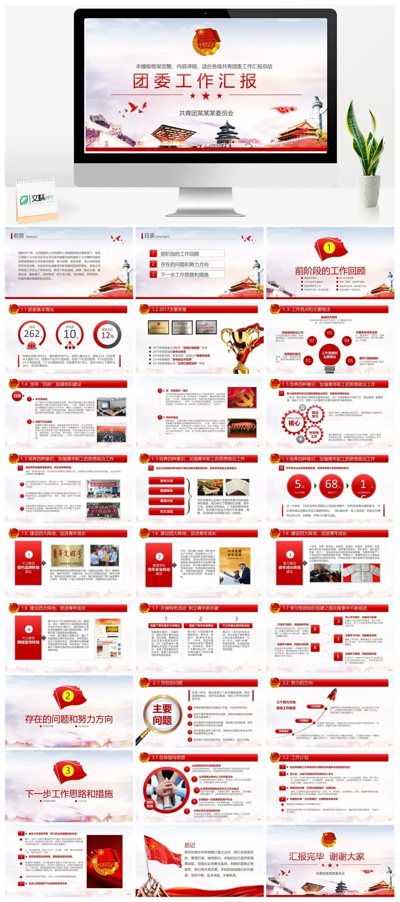 2023团委工作汇报PPT