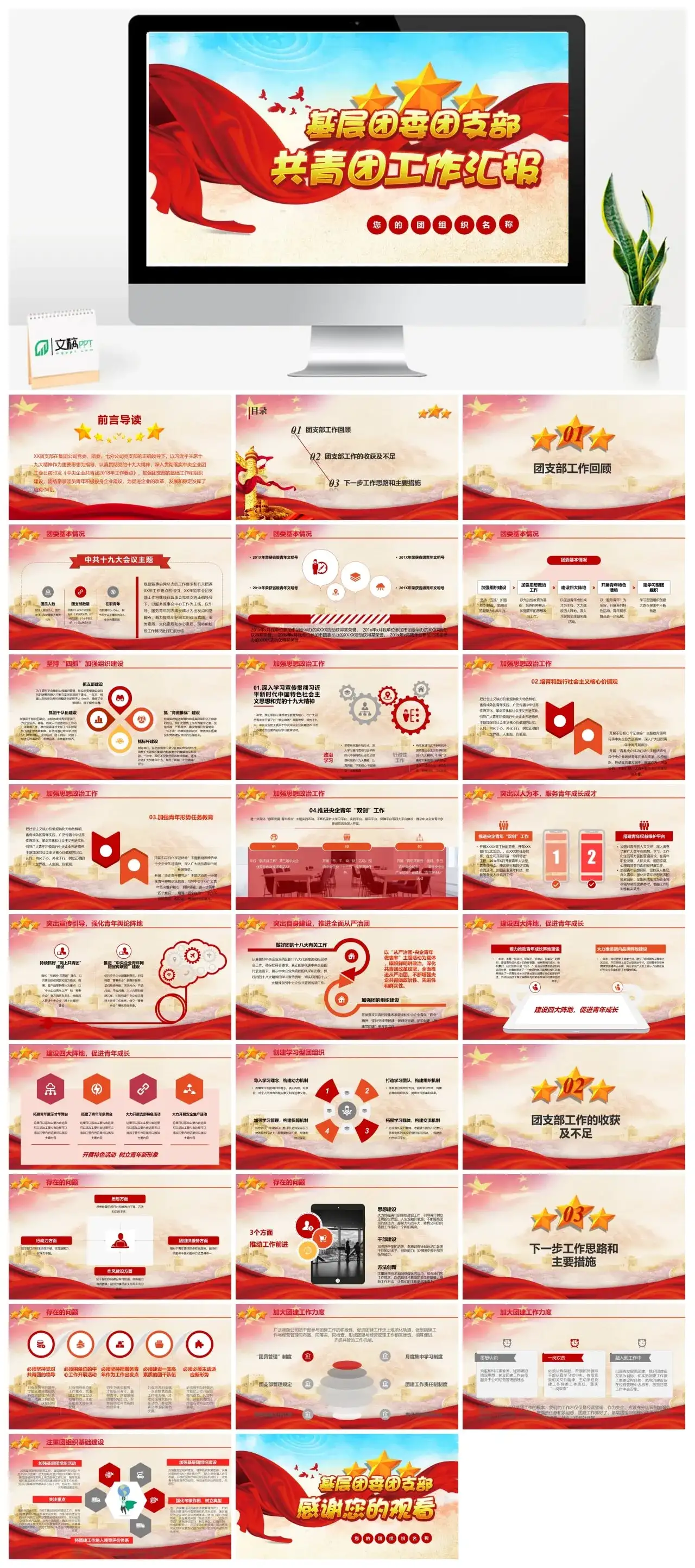 共青团工作汇报PPT
