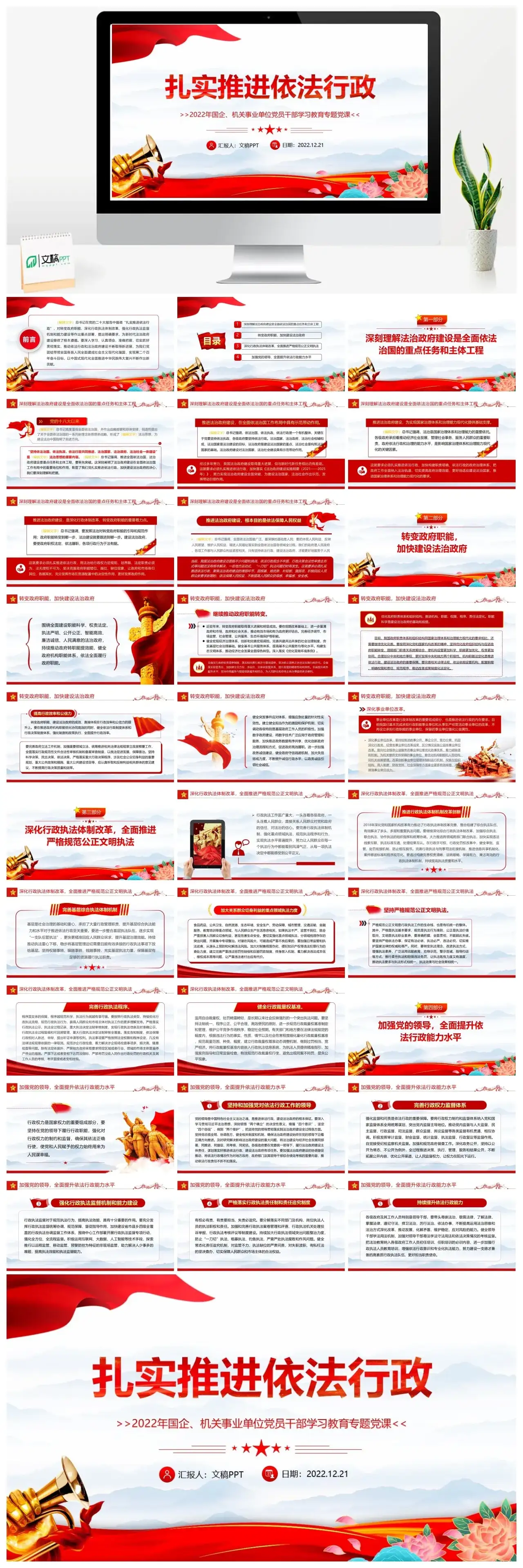 扎实推进依法行政PPT