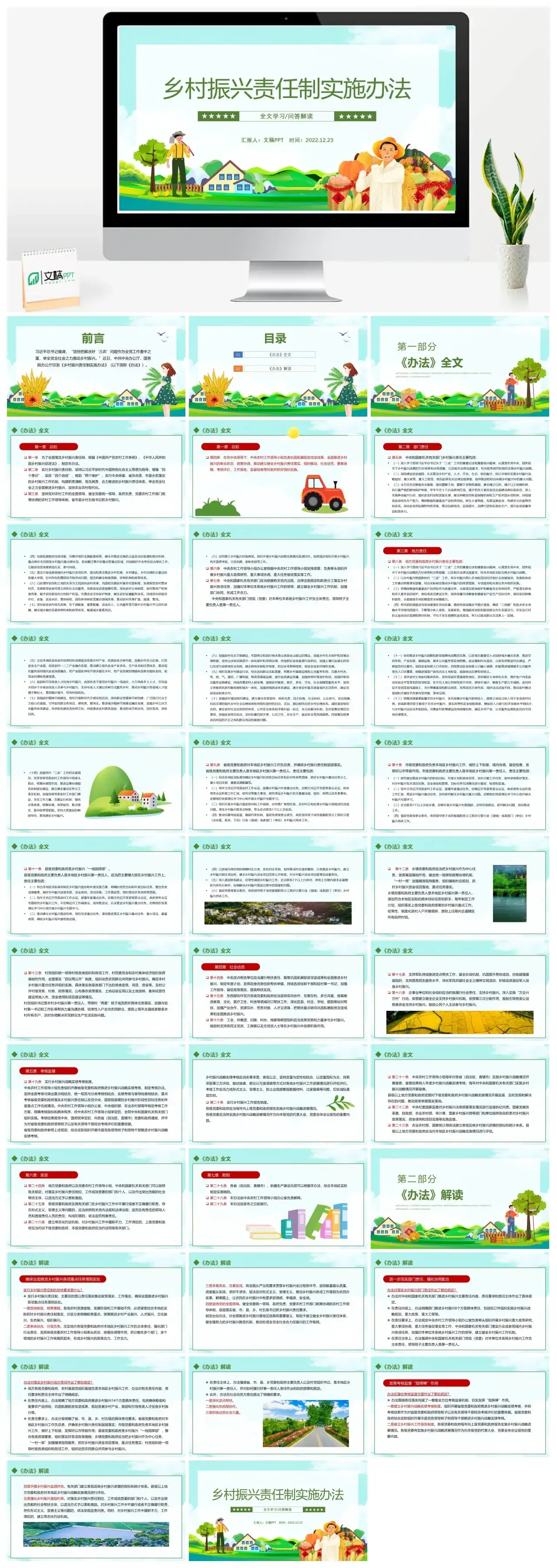 乡村振兴责任制实施办法PPT