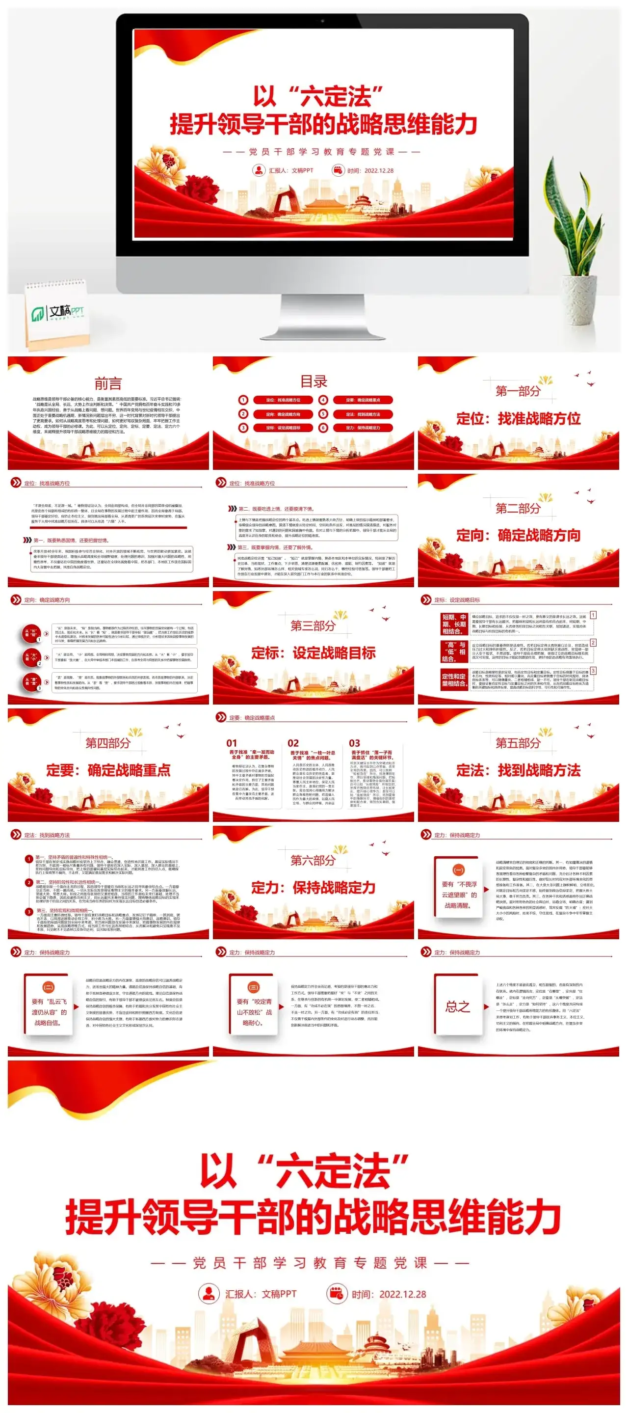 以六定法提升领导的战略思维能力PPT