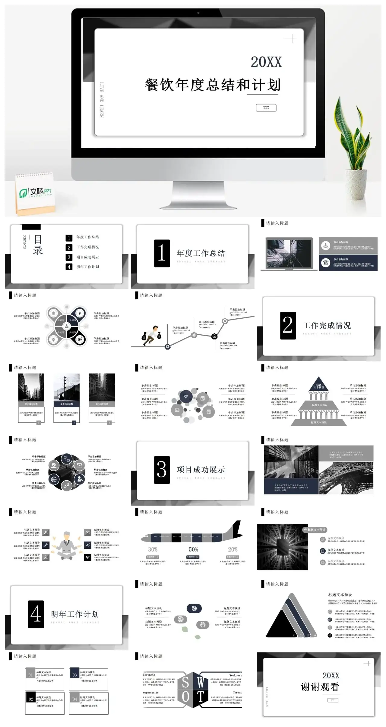 餐饮年度总结和计划ppt
