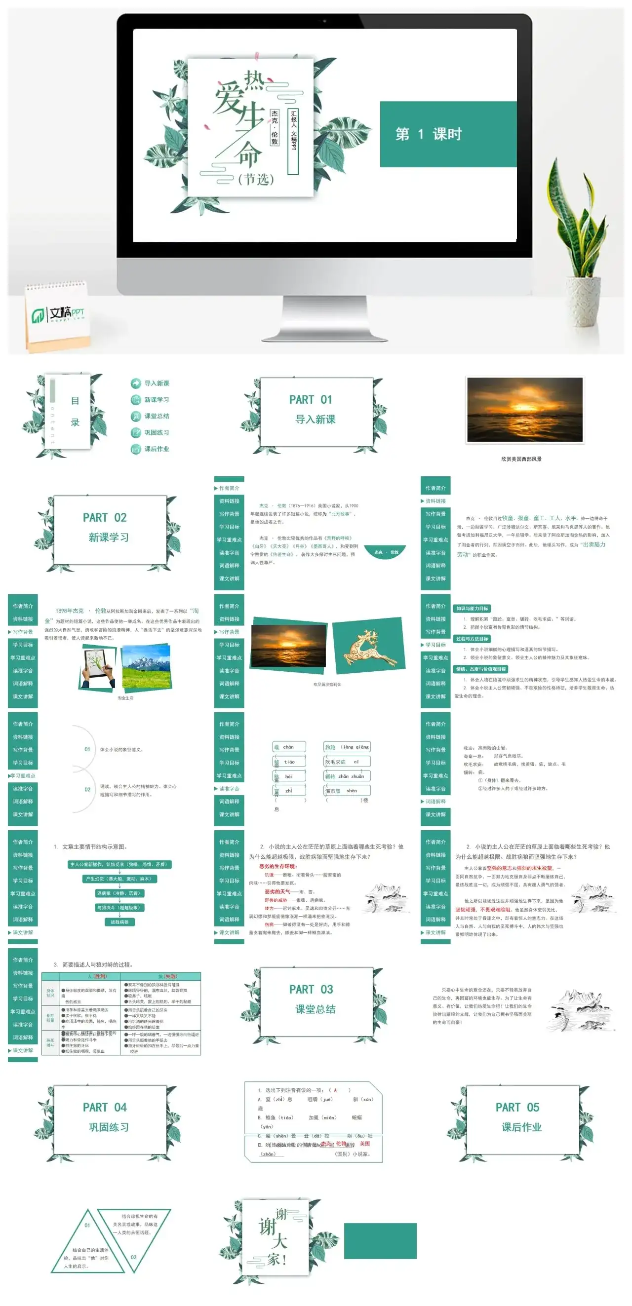 人教版九年级热爱生命PPT课件