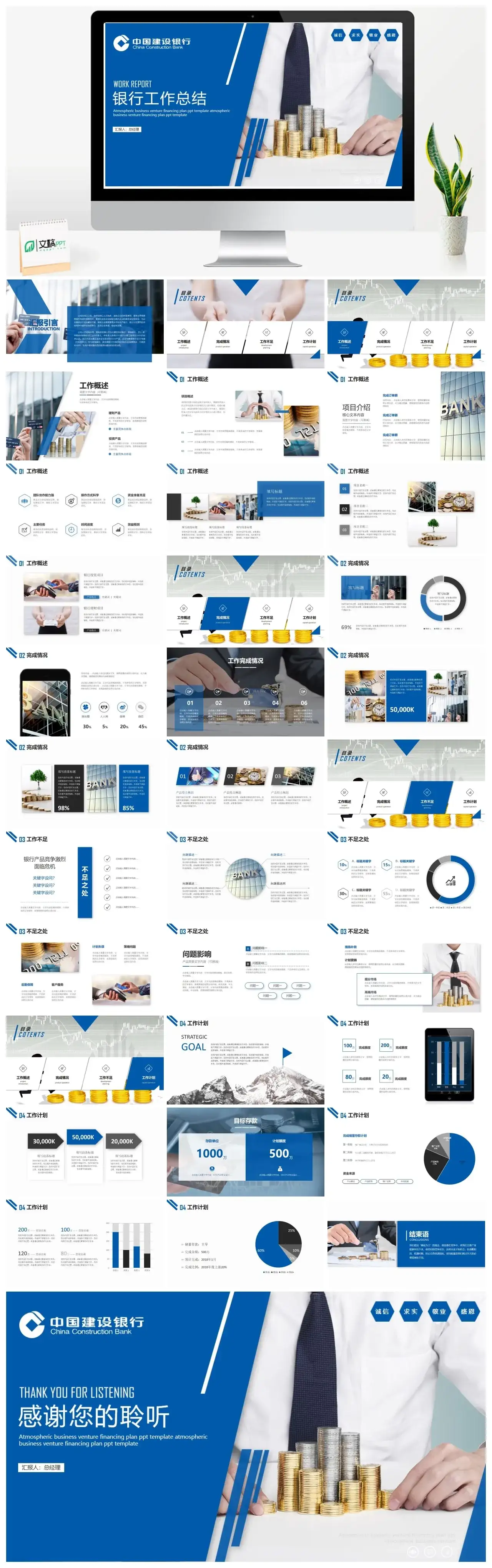 中国建设银行金融投资理财工作总结工作汇报述职报告年终总结