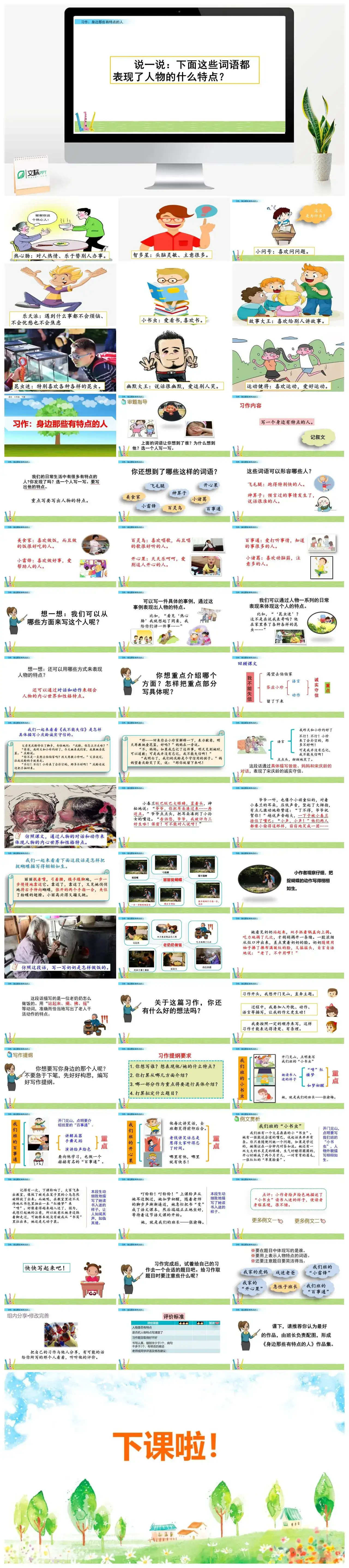三年级语文课件下册课件一第六单元习作：身边那些有特点的人