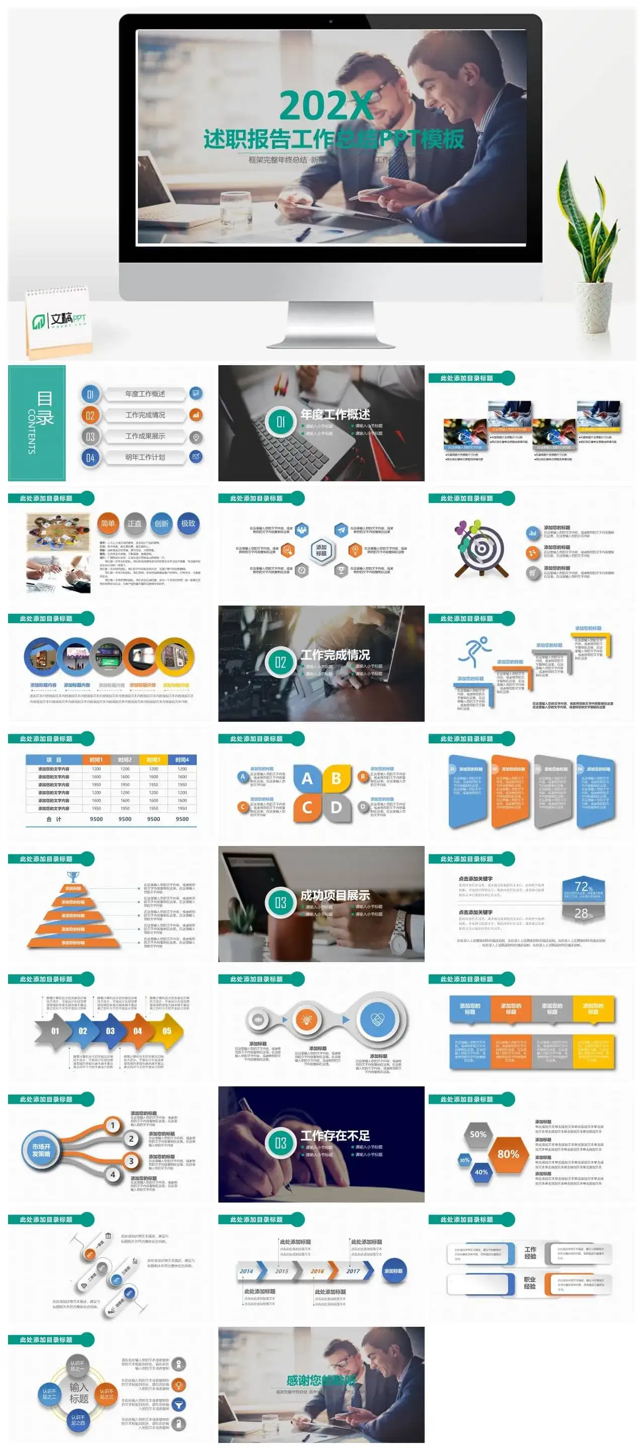 欧美商务转正述职工作报告总结PPT模板