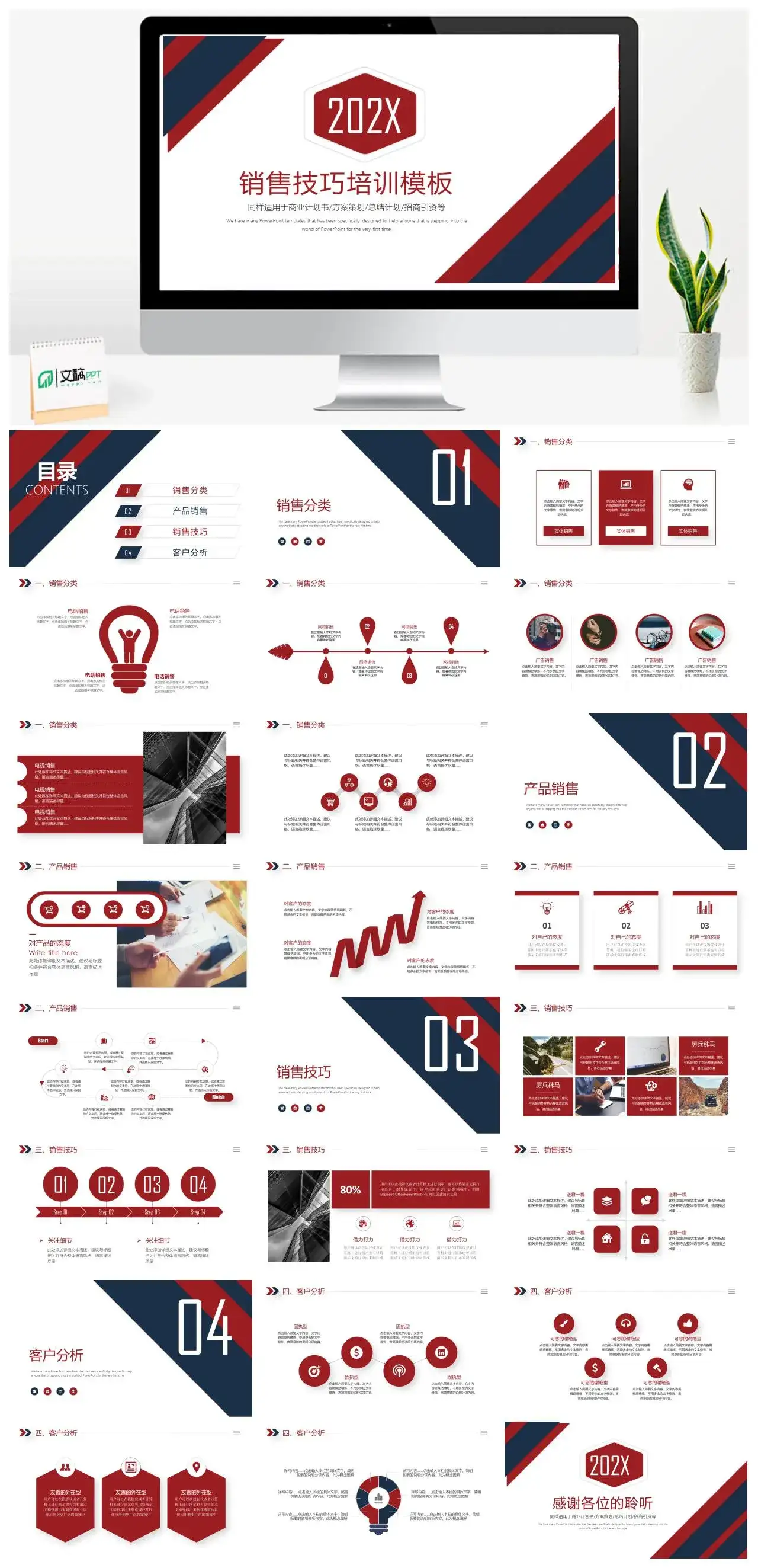 销售技巧培训招商引资PPT模板