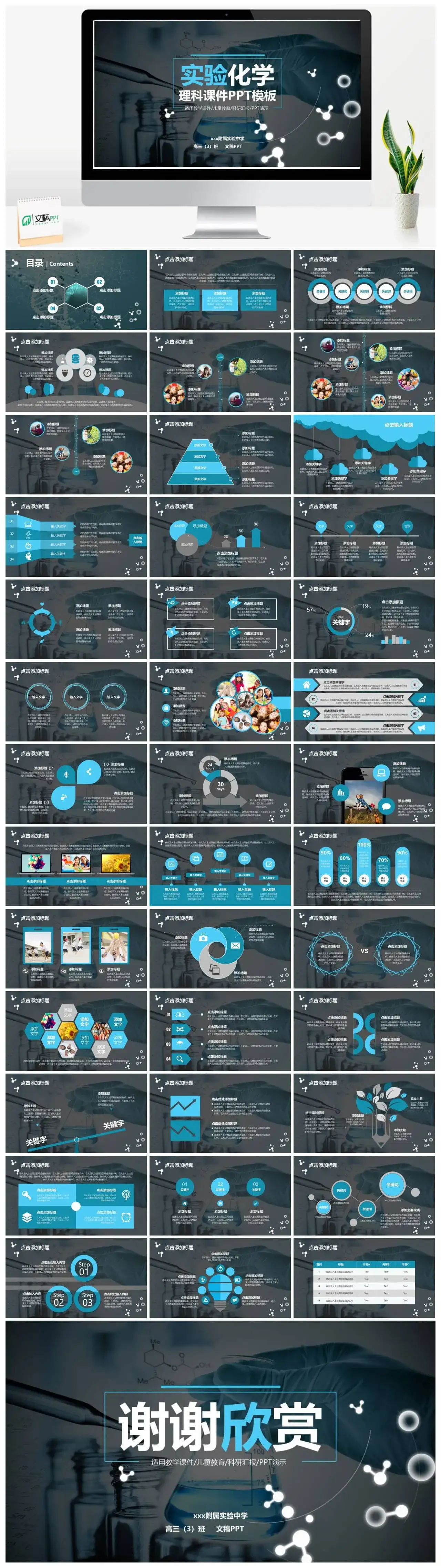实验化学理科课件教学课件PPT模板