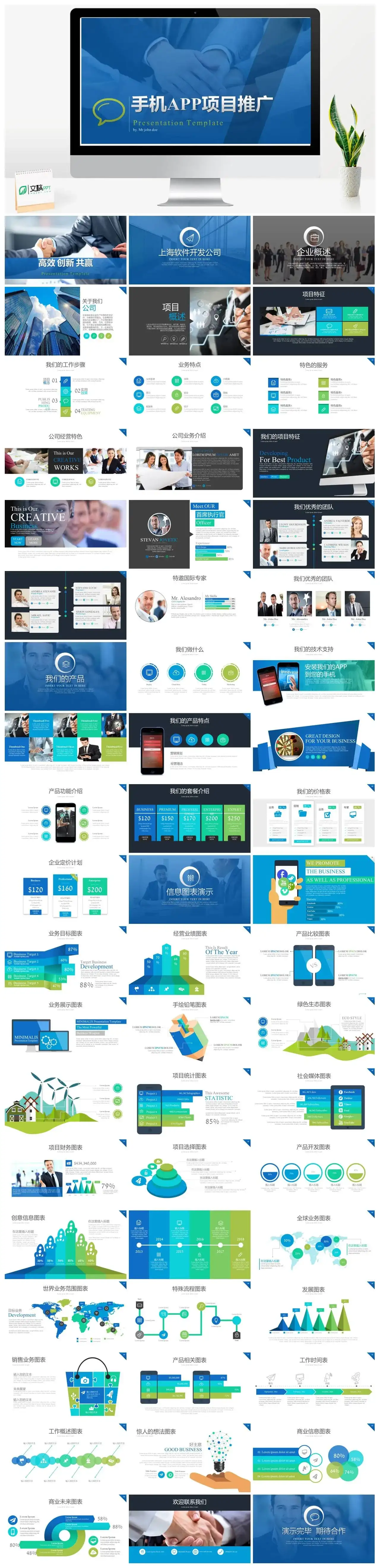 手机APP项目推广宣传PPT模板