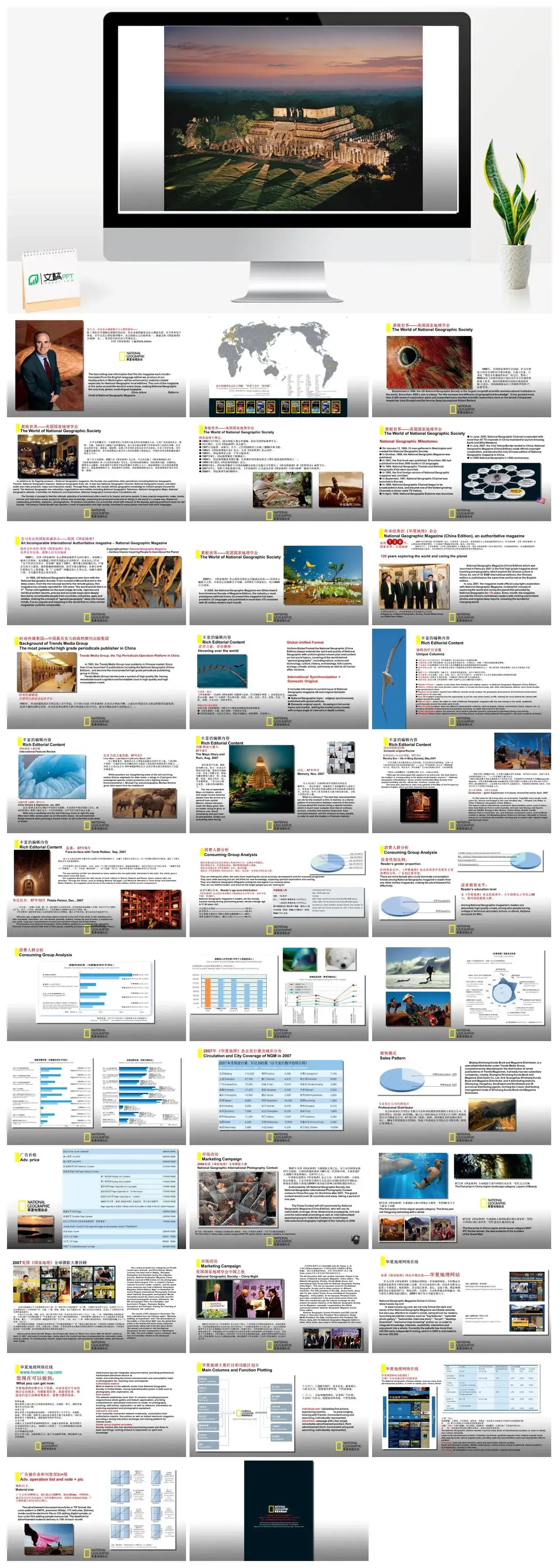 精美华夏地理介绍PPT模板