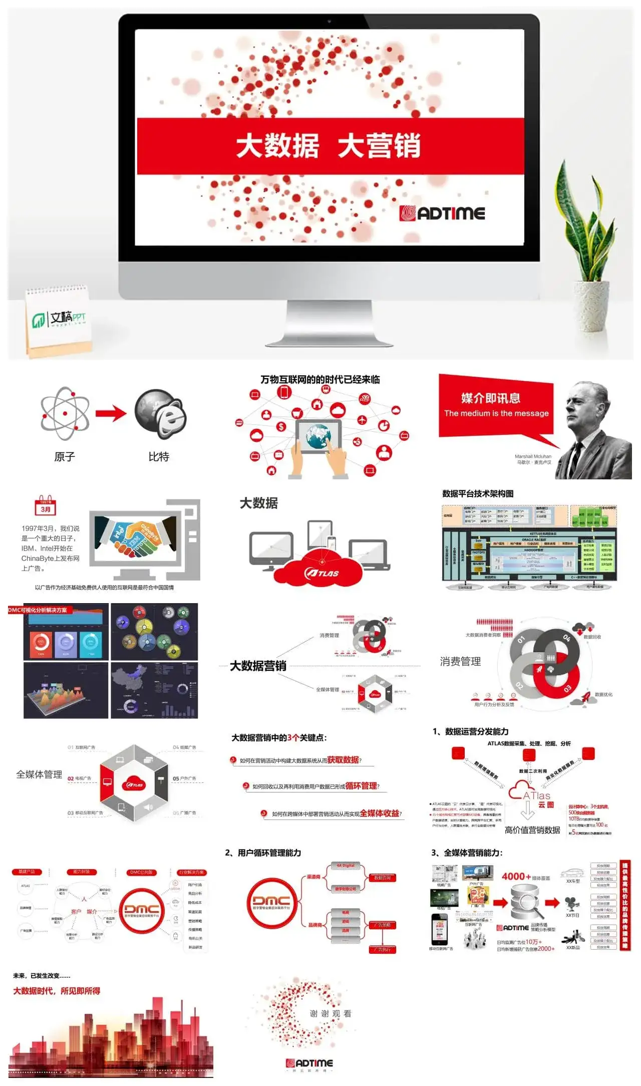 互联网大数据营销PPT模板