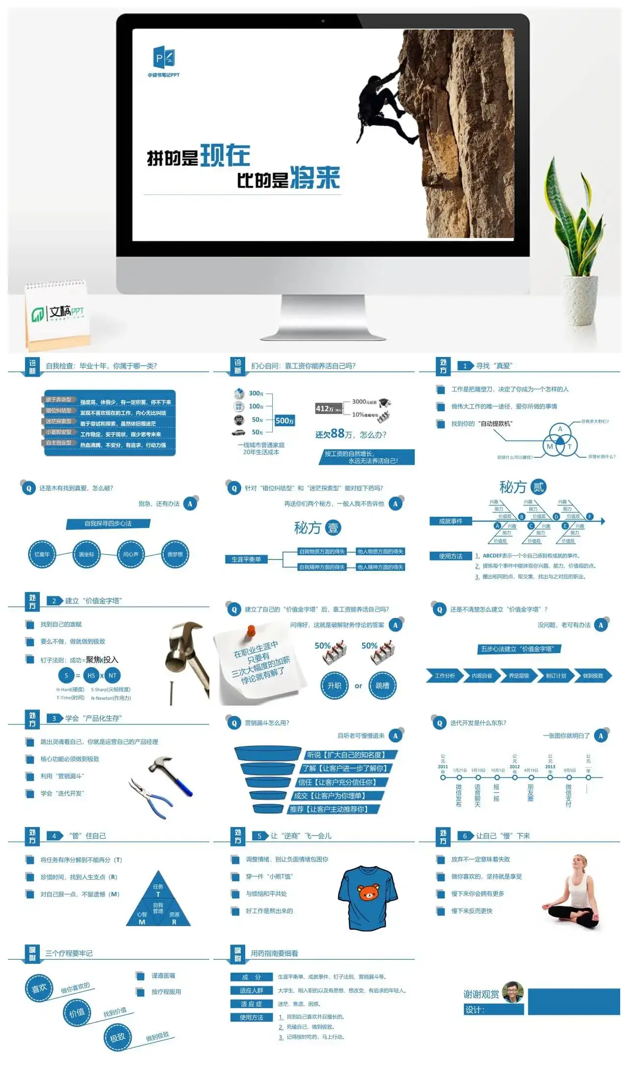 拼的是现在比的是将来PPT
