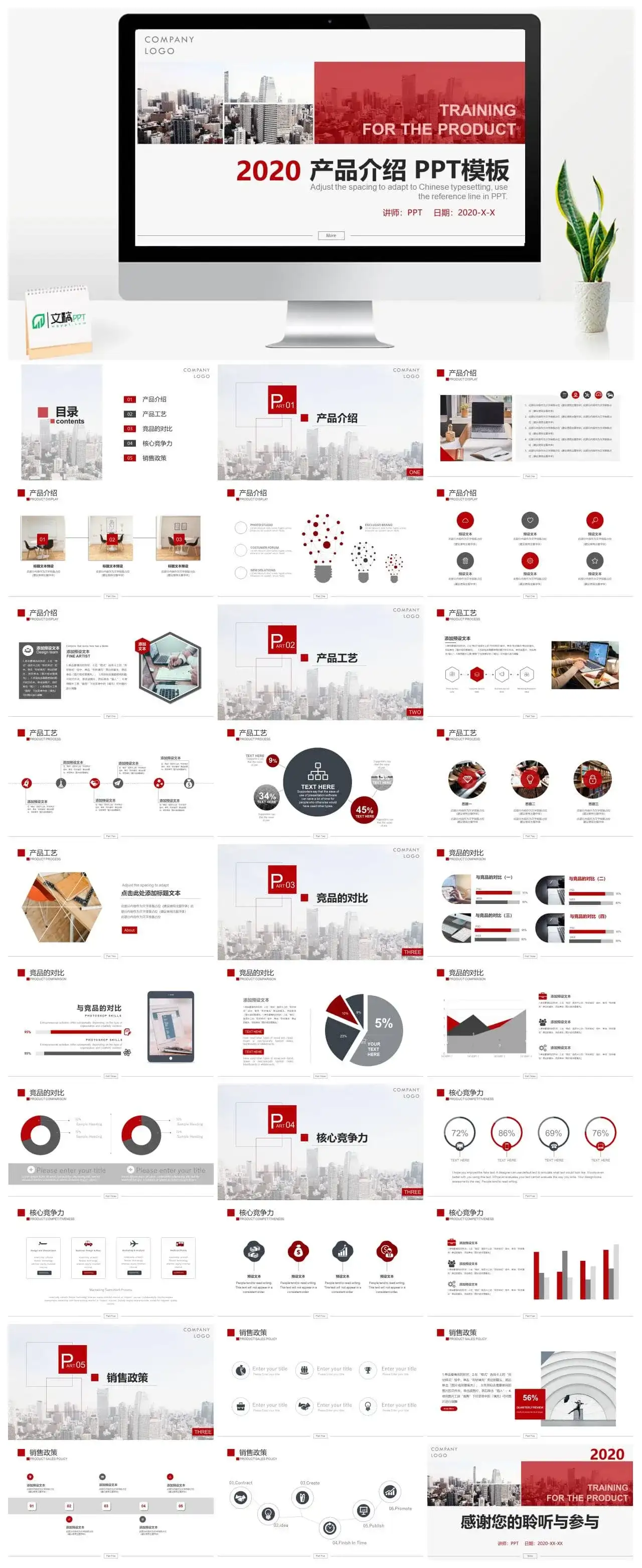 公司产品介绍宣传PPT模板