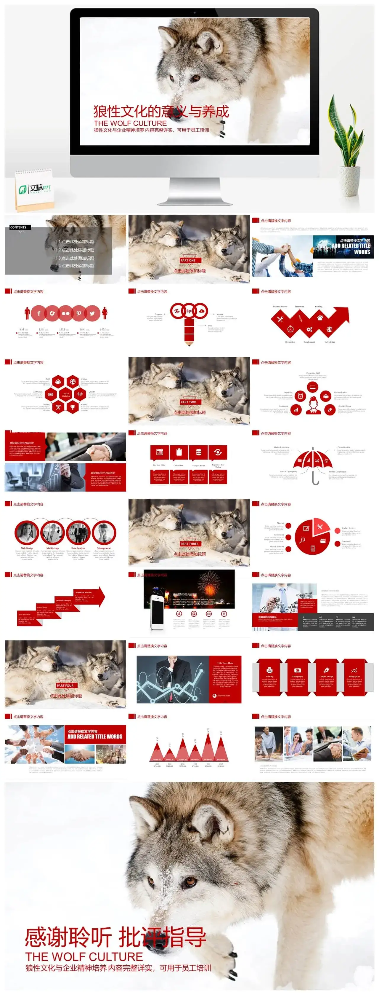 企业文化团队精神培训员工培训PPT模板