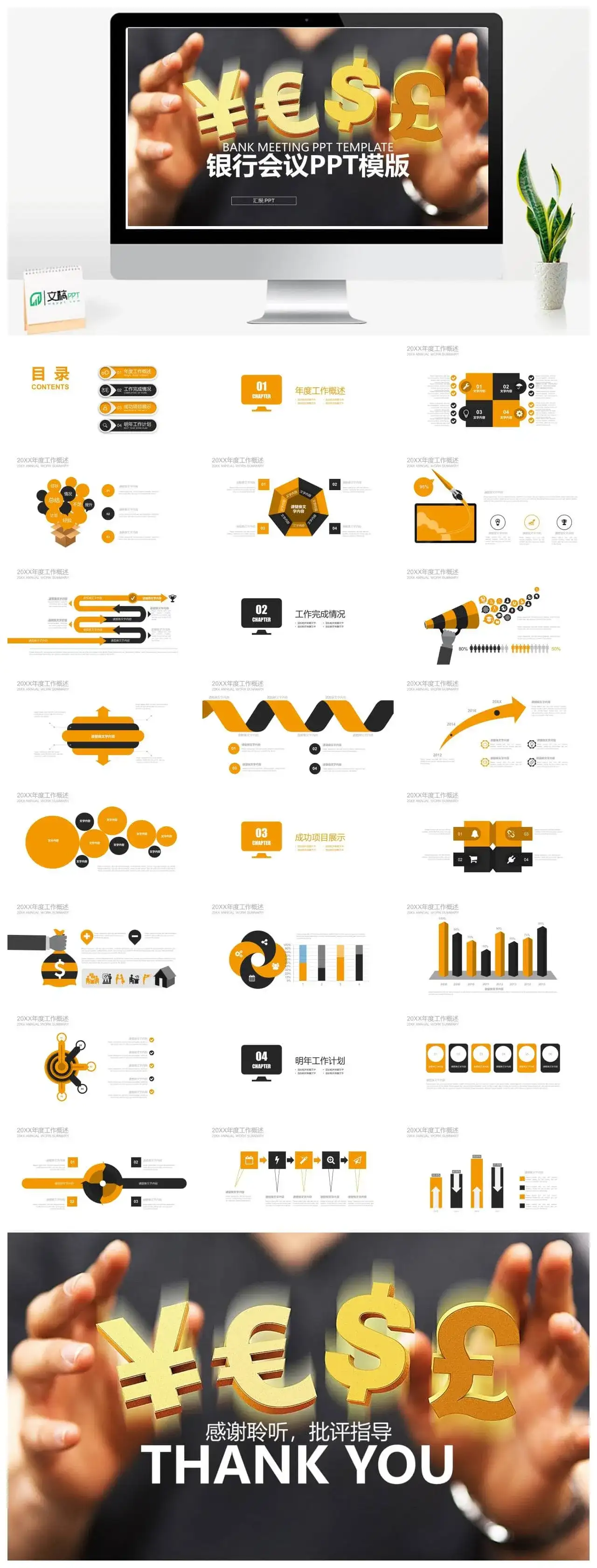 创意货币背景下金融银行商业计划书汇报总结PPT模板