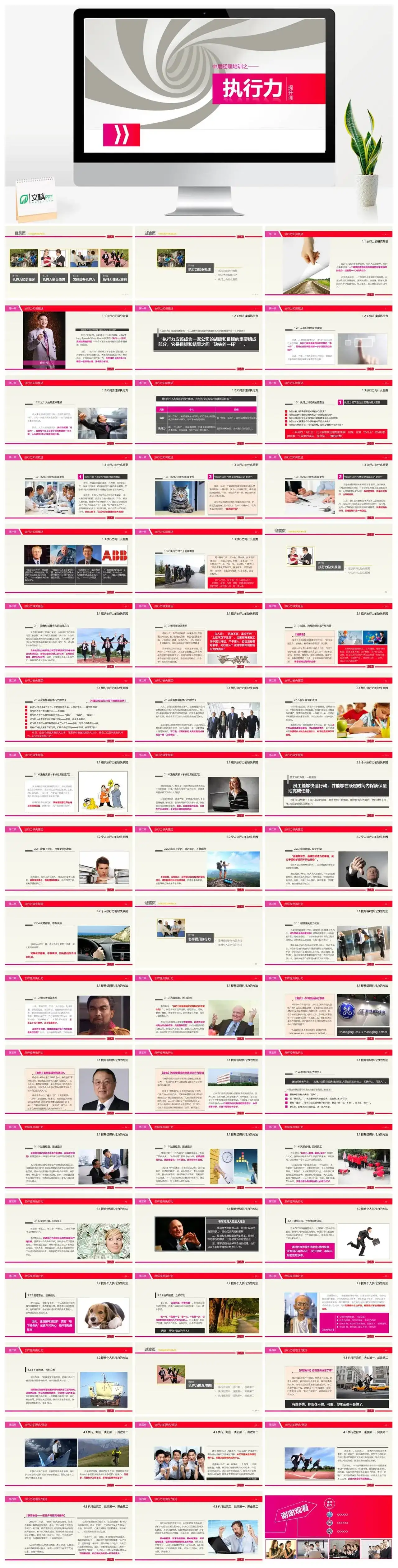 员工培训执行力提升技巧PPT模板