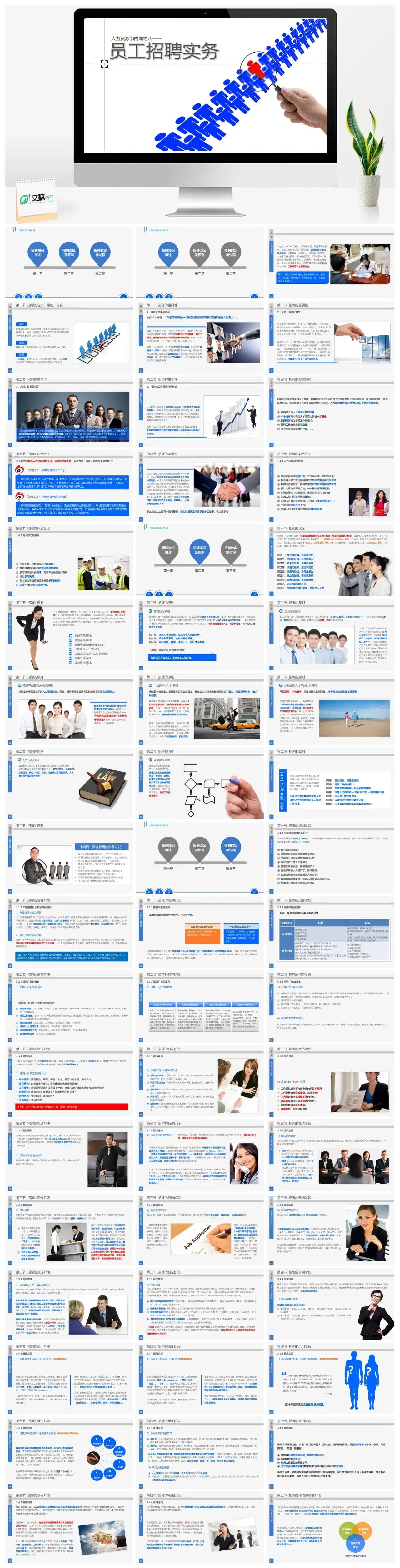 员工招聘实务标准PPT模板