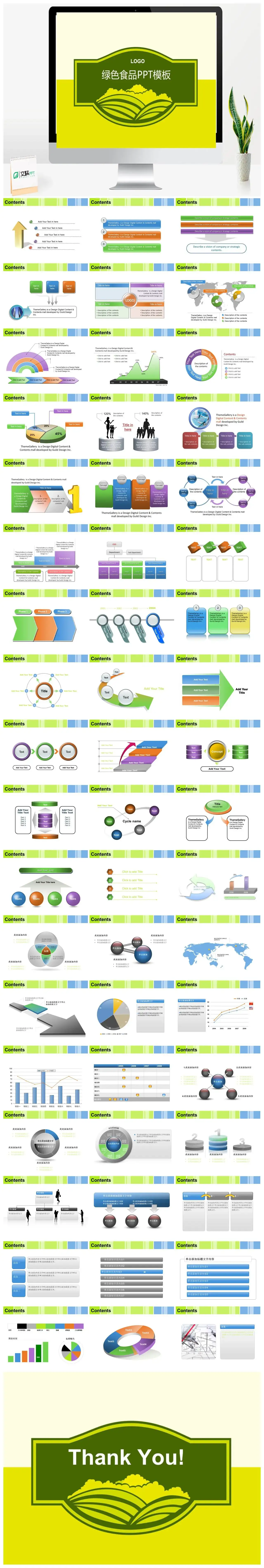绿色食品讲解专业PPT模板