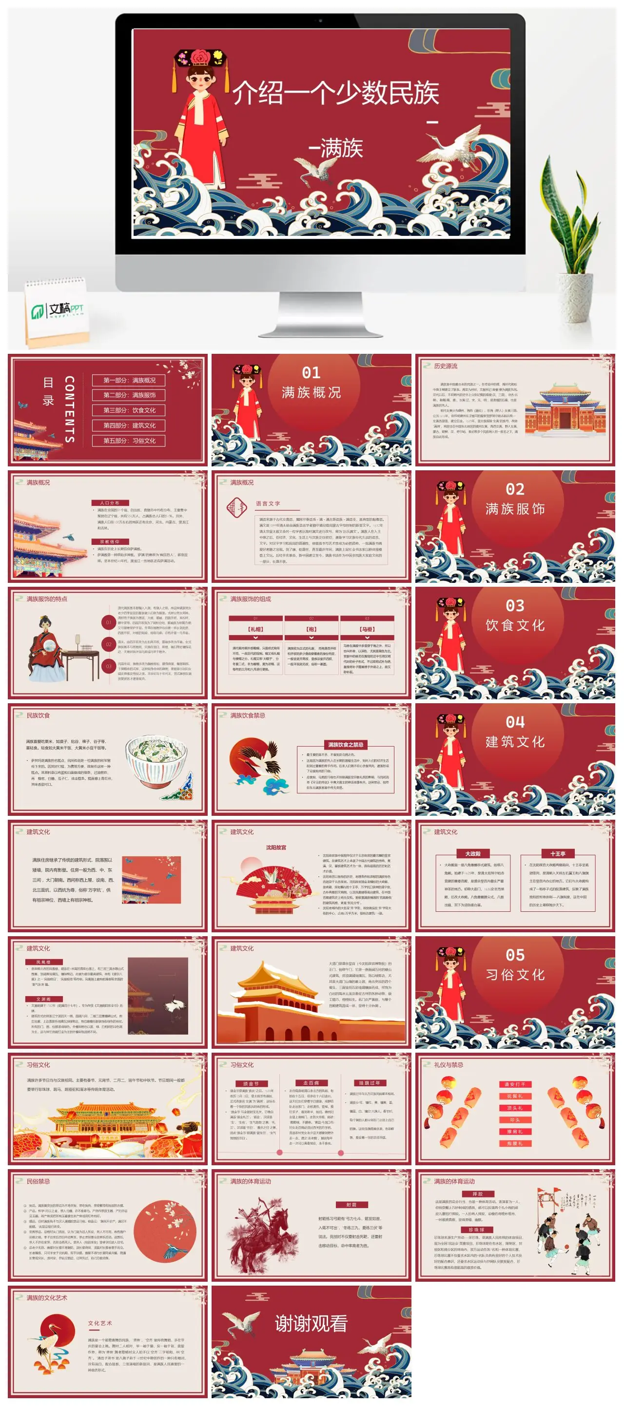 满族文化与传统介绍PPT