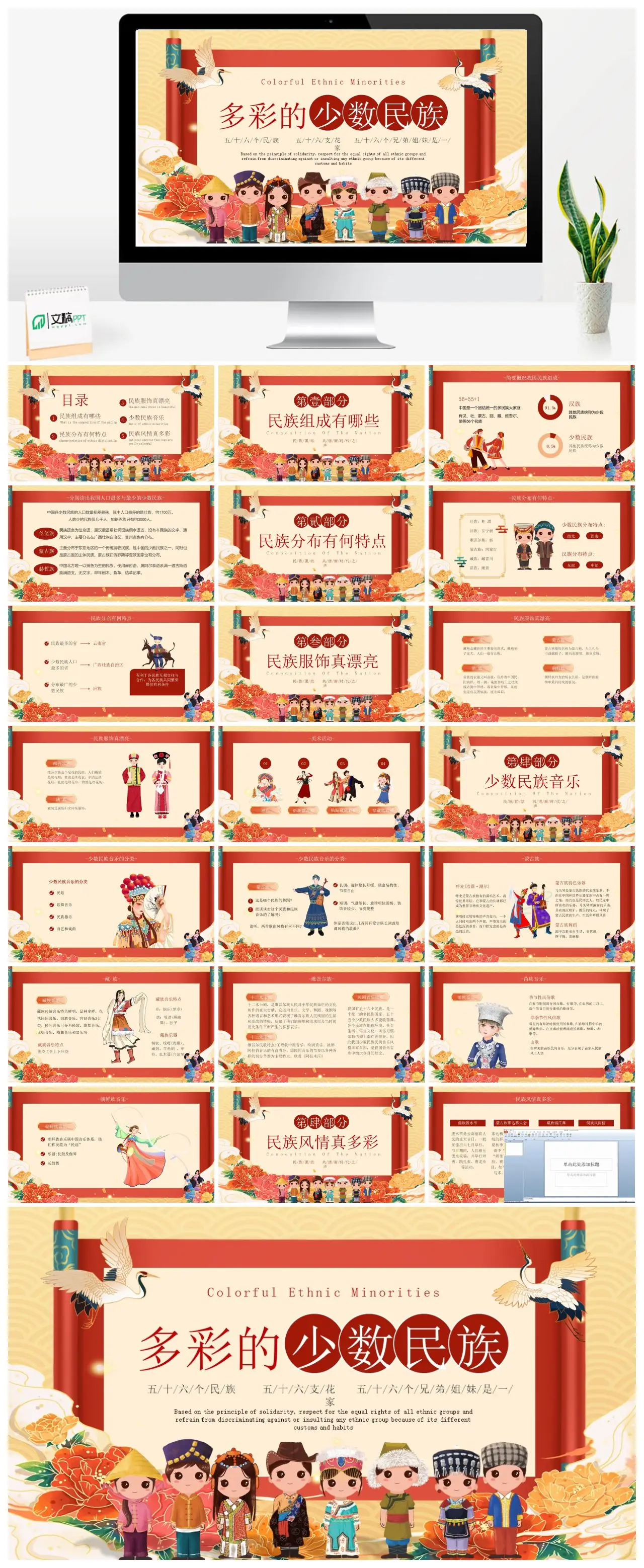 中国少数民族团结与文化多样性PPT